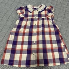 Seraph 半袖チェックワンピース 95のサムネイル