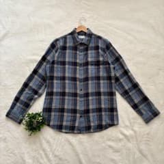 ［GAP］チェックシャツ(M)/カジュアル ネイビー系 トップス