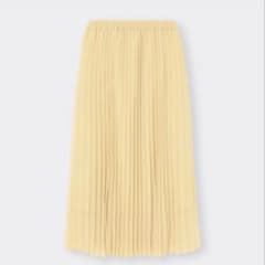 GU プリーツスカート イエロー Sのサムネイル