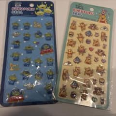ディズニー プクプクシール 2点セット トイストーリー くまのプーさんのサムネイル