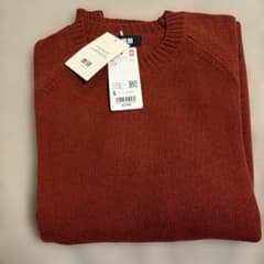 UNIQLO プレミアムラムクルーネックセーター 16 Red Sのサムネイル
