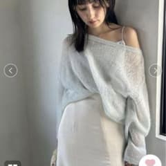 snidel シアーモヘアプルオーバー