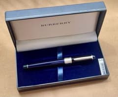 【極美品・入手困難】 バーバリー 水性ボールペン 紺軸 ぺんてる製 極美品・入手困難】 バーバリー 水性ボールペン 紺軸 ぺんてる製
