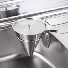 円錐コーナーポット 蓋付き 生ゴミ入れのサムネイル