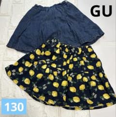 GU キュロット ショートパンツ 2点セット 130cm