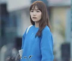 【FUJIKA様専用ページ】川口春奈 silent 青ニットのサムネイル