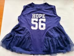 HOPE 56 ロゴ ノースリーブ チュール切替 ネイビーのサムネイル