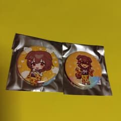 戌神ころね 2種セット ホロライブ 極楽湯コラボ缶バッジ ミニキャラver