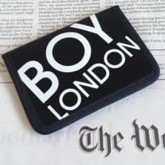 b2 極美品 未使用 00s レア BOY LONDON カード パスケース 黒