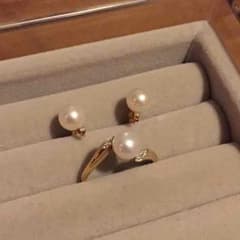 パール ピアス&リング 18Kのサムネイル