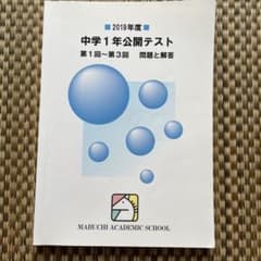 馬渕中学1年公開テスト 第1回〜第3回2019年度のサムネイル