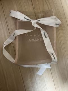 CHANEL ALLURE ポーチ ピンク メッシュリボン付きのサムネイル