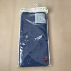 UNIQLO キッズスパッツ 110cm デニム・グレーのサムネイル