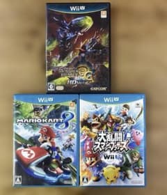 WiiU ソフト3本セット スマブラ マリオカート8 モンハン3G HD - メルカリ