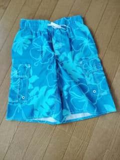 OLD NAVY 男の子用水着 青 フラワーパターンのサムネイル