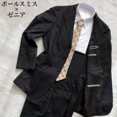 ポールスミス ゼニア セットアップ スーツ 背抜き ブラック - メルカリ