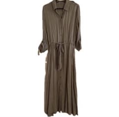 OLIVE des OLIVE シャツワンピース ロング丈 ベージュのサムネイル