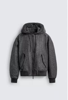 ZARA リバーシブルフェイクレザーボンバージャケットのサムネイル