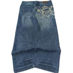 激レア 00s SeanJohn 超極太バギーデニム B系 Y2K 刺繍 W36 00s 極太 Sean John バギーデニム 刺繍 B系 y2k sk8 - メルカリ