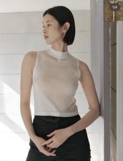 TELOPLAN Efe Knit Tank Top / White - メルカリ