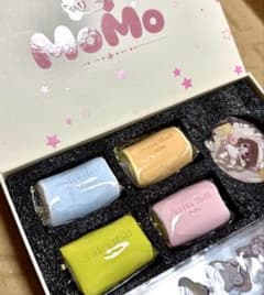 MoMo ミニロールケーキ4種＋マグネット&シール ほっこりスクイーズセット momo ほっこりスクイーズセット ミニロールケーキ型 4種 マグネット
