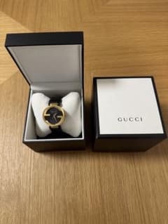 GUCCI 6000L アナログ腕時計 箱付き　ゴールド/ブラック GUCCI 6000L Black（ヴィンテージ）｜HIROB（ヒロブ）の通販