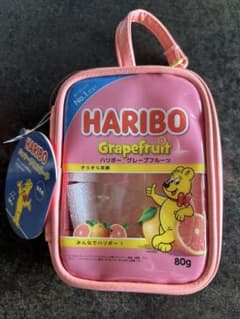 HARIBO ハリボー パッケージ ミニポーチ グレープフルーツ タイトー限定