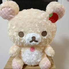 新品　コリラックマ　パリのいちご ローズチェックぬいぐるみXL プレミアム