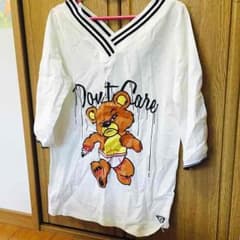 大処分セール！！2300→1500 デコラティブ 原宿系ユニフォームワンピースのサムネイル