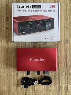 Focusrite Scarlett Solo オーディオインターフェイス3rd