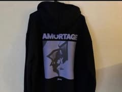 ブラックピンク ジス AMORTAGE ブラック ジップアップパーカー Mサイズ