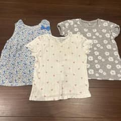 キッズ Tシャツ 3枚セット 花柄 チェリーのサムネイル