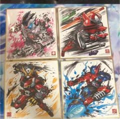仮面ライダー色紙4枚セットのサムネイル