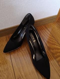 パンプス ブラック スエード調のサムネイル