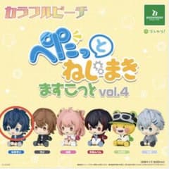 カラフルピーチ　ぺたっとねじまきマスコット　なおきりのサムネイル