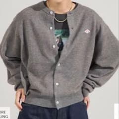 ダントンDANTON クルーネック ニットカーディガン(グレー)36 - メルカリ