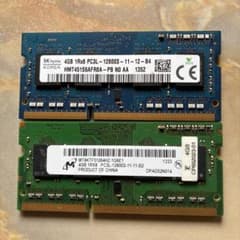ノートPC用メモリ 4GB 2枚セット PC3L-12800S - メルカリ