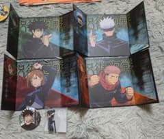 呪術廻戦 屏風ビジュアルボード 缶バッジ フィギュア まとめ売りのサムネイル