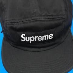 シュプリーム  Side Zip Camp Cap 黒のサムネイル