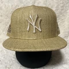 【新品】ニューエラ ✖️ニューヨーク・ヤンキース　ペーパーストロー　キャップ 新品】ニューエラ ✖️ニューヨーク・ヤンキース ペーパーストロー