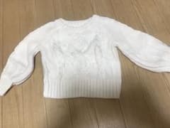 ベビーギャップ ニット90cm 白ニットのサムネイル