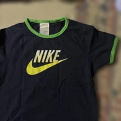 NIKE ナイキ 半袖Tシャツ ラグラン袖ネイビー×グリーン Mサイズ　未使用のサムネイル