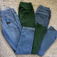 UNIQLO •GU •NAVYパンツ3枚セット 150サイズのサムネイル