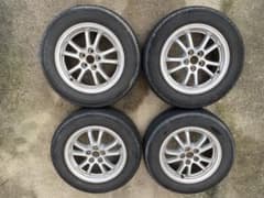 トヨタ　50プリウス純正アルミ　 夏タイヤセット送料込み195/65R15のサムネイル