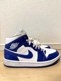 レ*♡様 【即日配送】ナイキ エアジョーダン1 ミッド "ケンタッキーブルー"のサムネイル