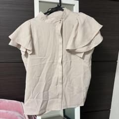 半袖ブラウス ベージュのサムネイル