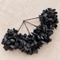 ブラック♡紫陽花ヘアパーツ4本セットのサムネイル