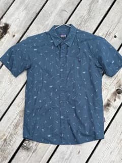 Patagonia パタゴニア コットン 半袖シャツ サーフィン柄 Sのサムネイル