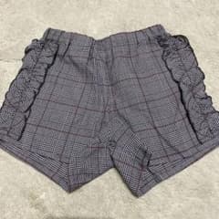 SLAP チェック柄 フリル ハーフパンツ 130cmのサムネイル