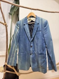 Dieselデニム テーラードジャケット ブリーチ加工のサムネイル